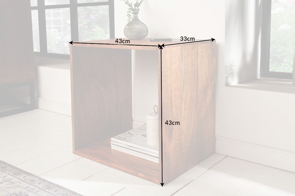 Side table MAKASSAR 43cm mango wood natural