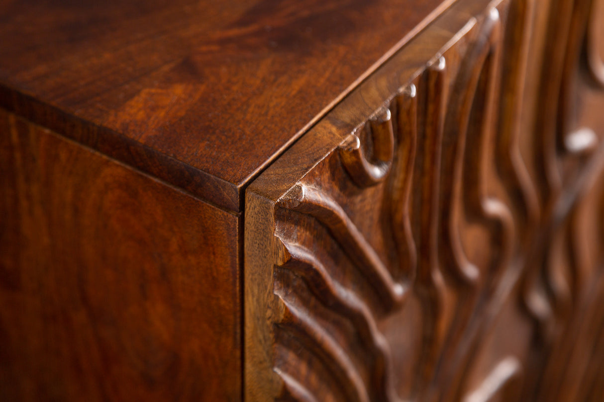Sideboard FLUID 160cm 3D mangobraun