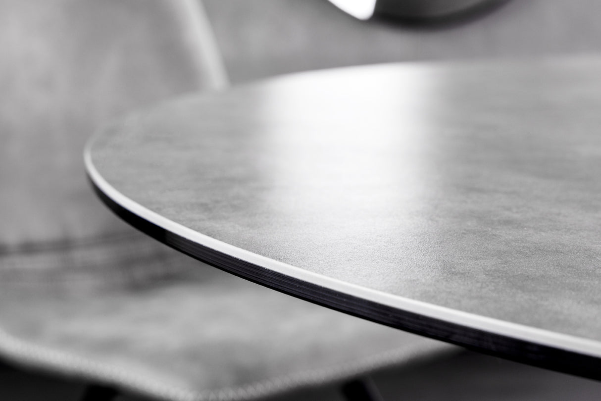 Dining table ALPINE Ø 120cm round ceramic anthracite