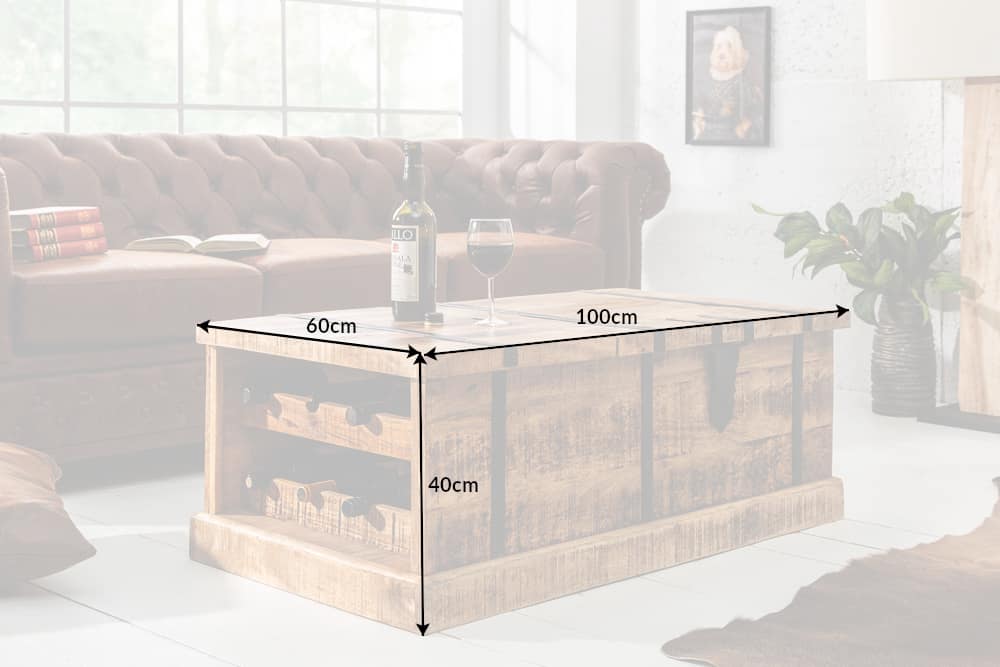 Couchtisch BODEGA 100cm Mangoholz natur