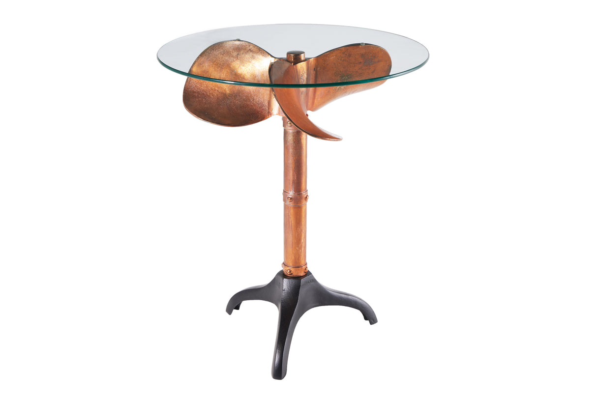 Beistelltisch OCEAN 75cm kupfer ohne Glasplatte