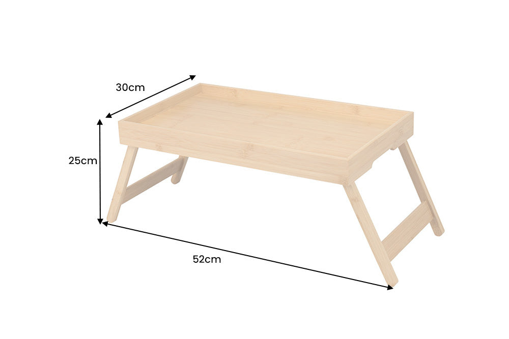 Tray LAGOON SPA 50cm Bamboo natural folding tablet