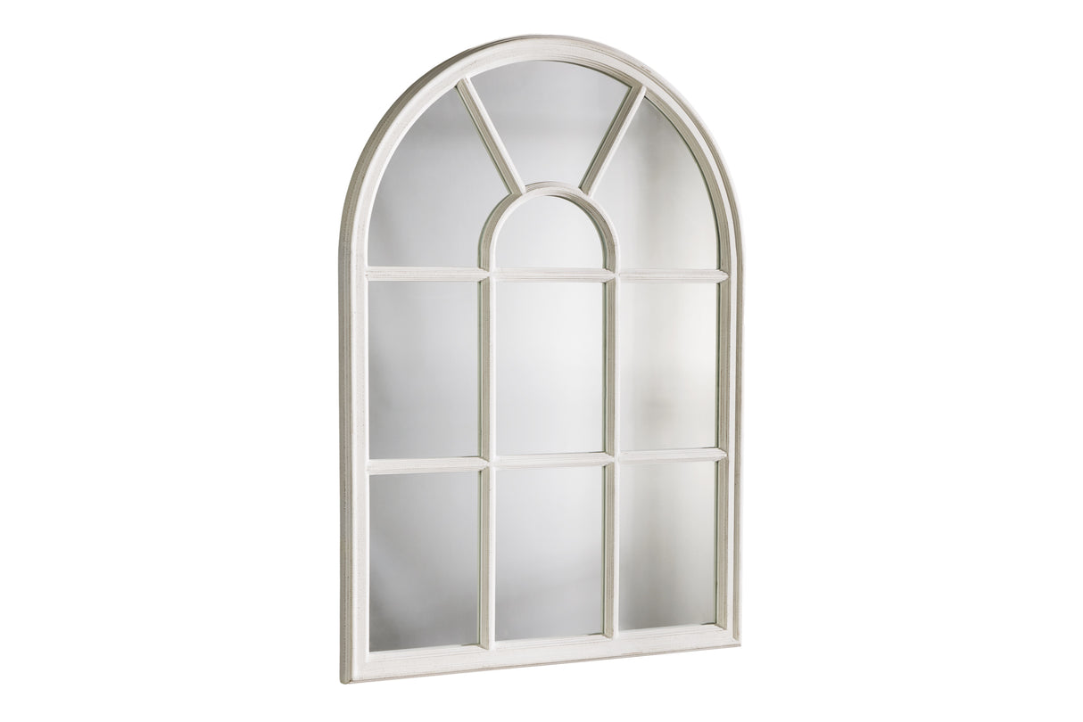 Wandspiegel CASTILLO 100cm Paulownia Holz weiß