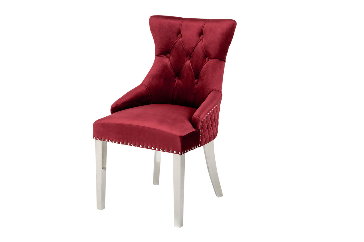 B-Chair CASTLE DELUXE Samt rot im Barockstil