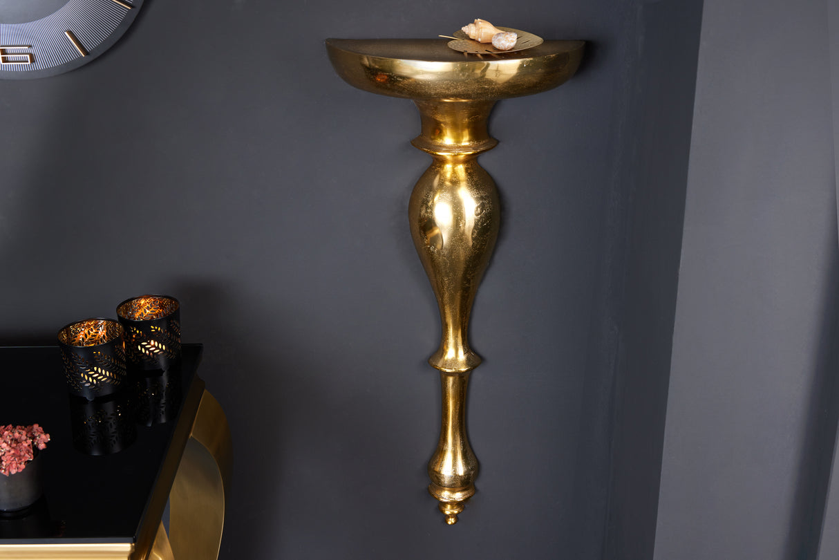 Wandkonsolenregal BAROCK SCALA 80cm gold