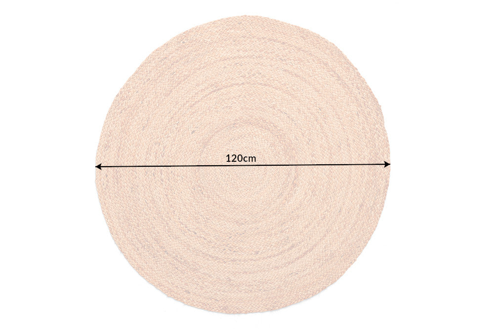 Teppich PURE NATURE Ø120cm Jute natur