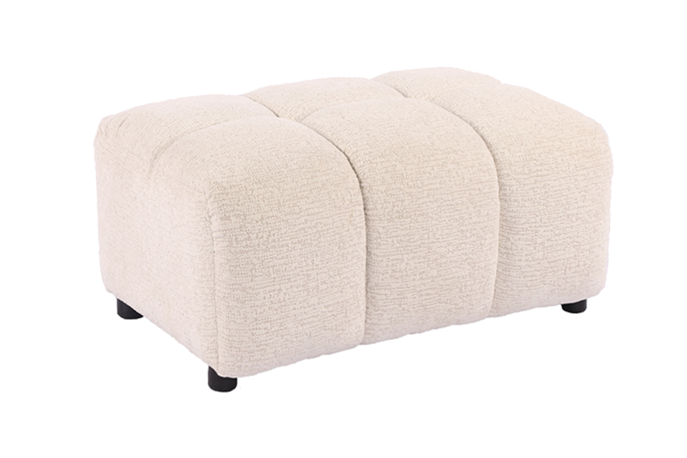 Hocker CLOUD 100cm Bouclé-Tweed beige