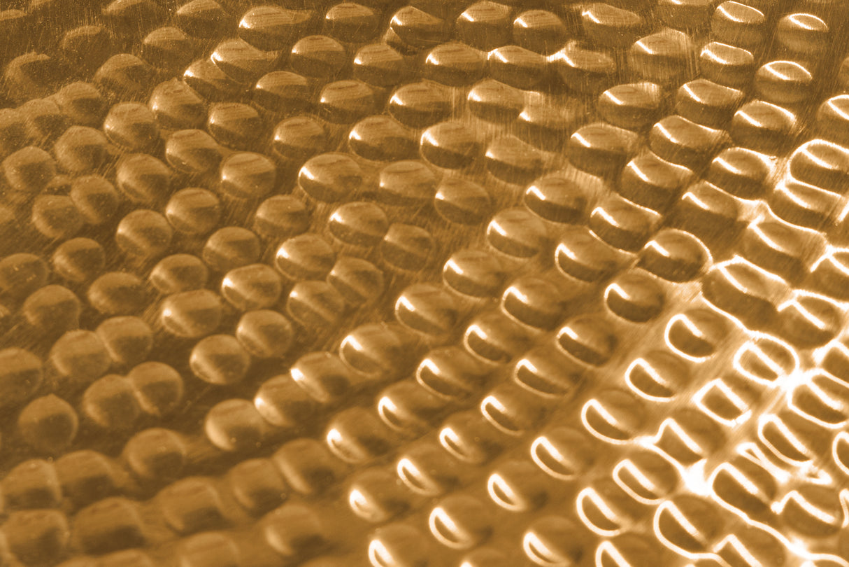 Beistelltisch ELEMENTS 2er Set abnehmbare Tabletts Hammerschlageffekt gold