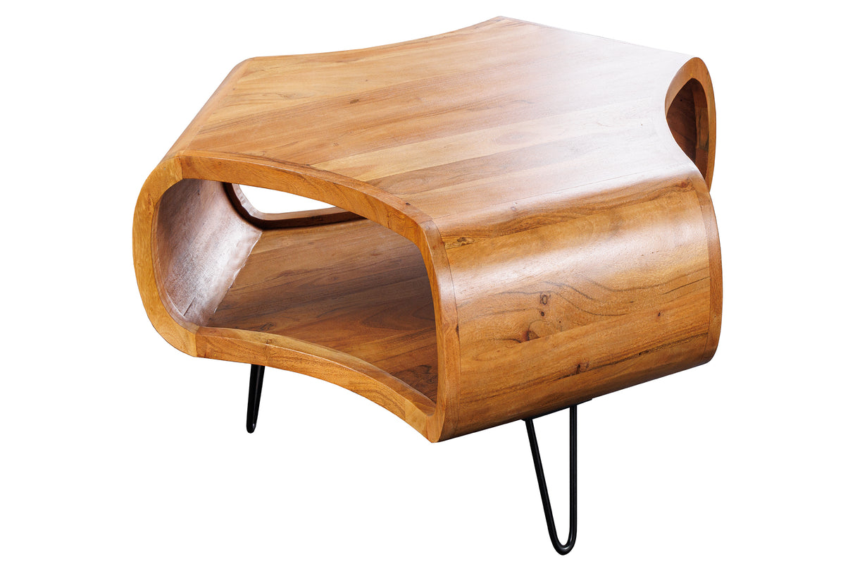 Coffee table ORGANIC LIVING 70cm acacia wood brown honey finish