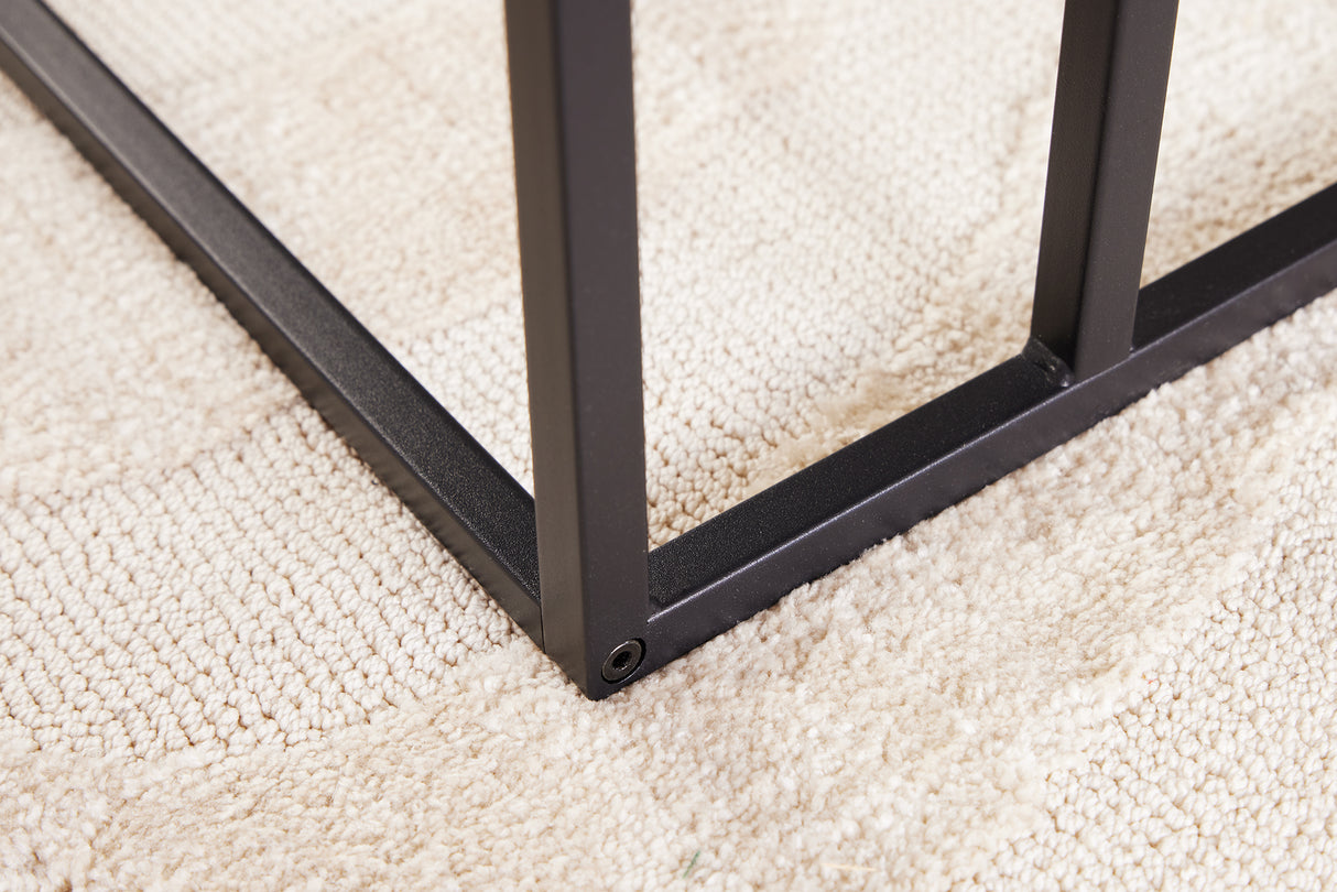 Beistelltisch SLIM LINE 45cm Marmoroptik anthrazit