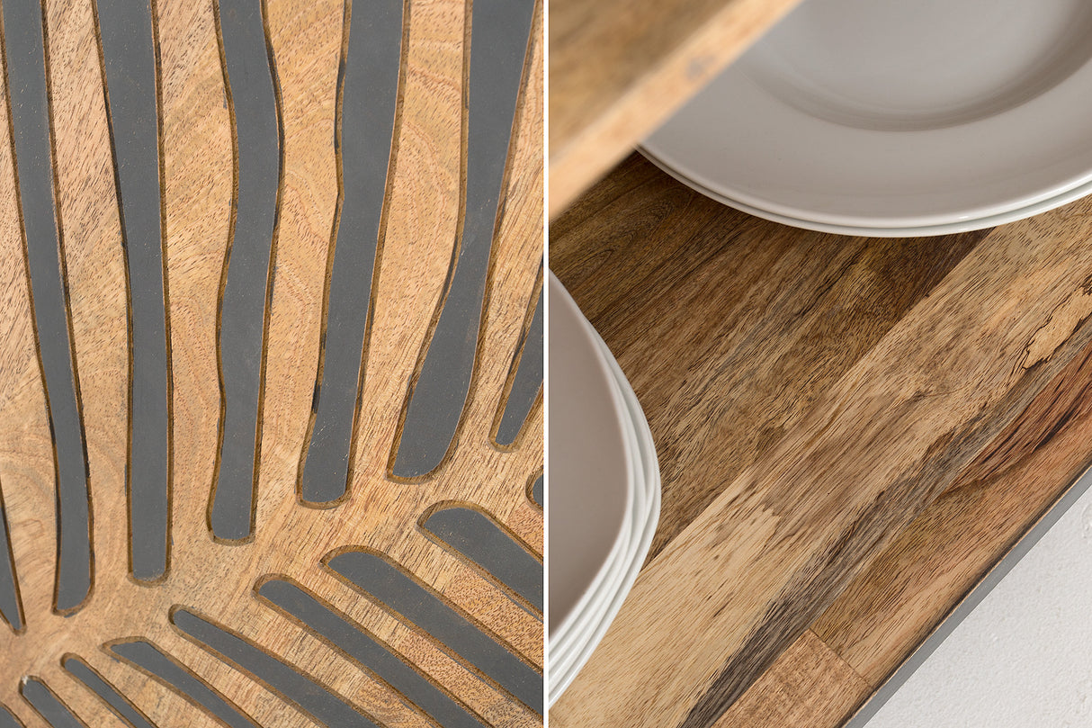 Sideboard TROPICAL 160cm mango wood anthracite