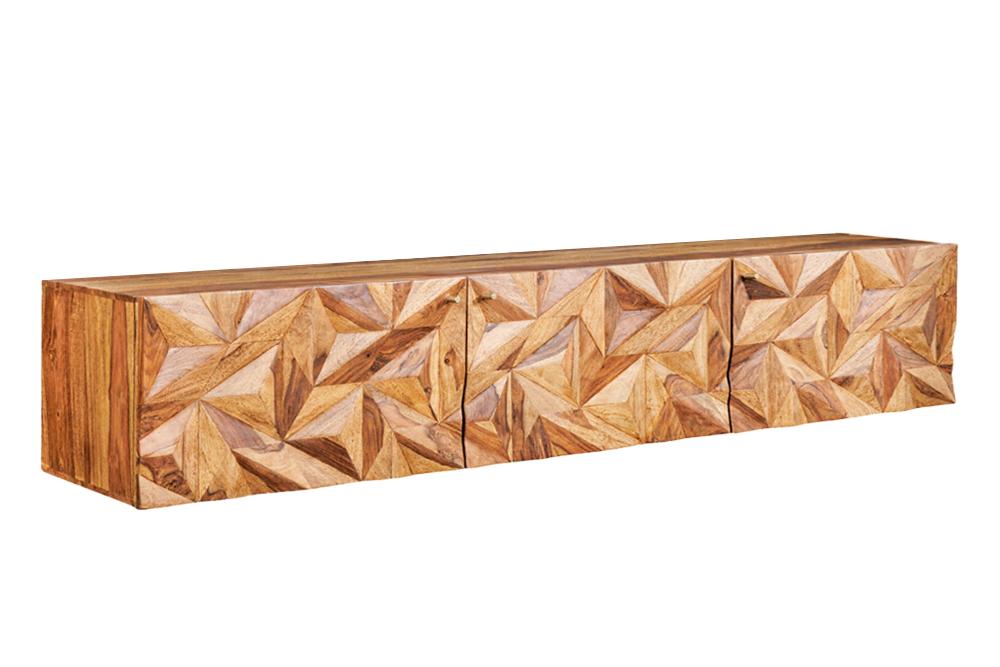 TV-Board ALPINE 160cm hängend Sheesham Holz