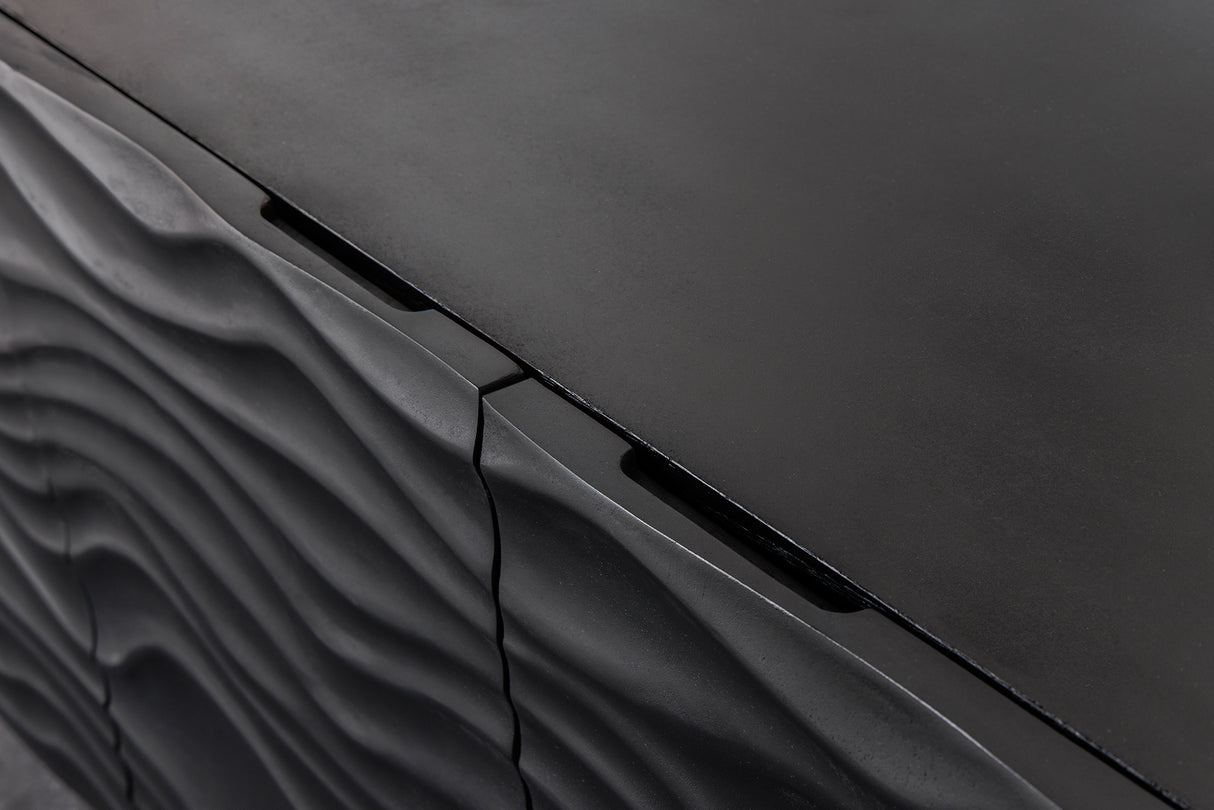 Sideboard WAVE 160cm Mangoholz schwarz