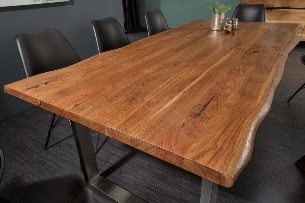Dining table MAMMUT 180cm 35mm table top acacia wood natural