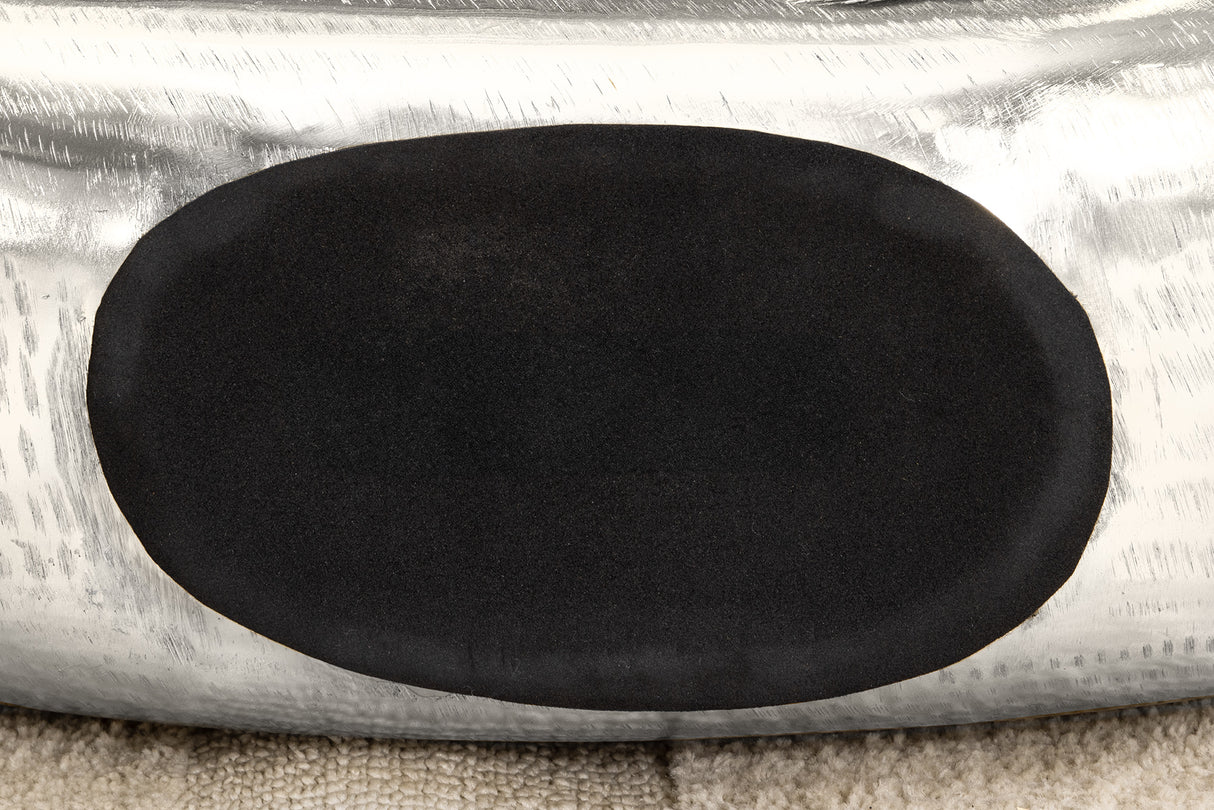 Vase ORIENT L 50cm Hammerschlageffekt silber