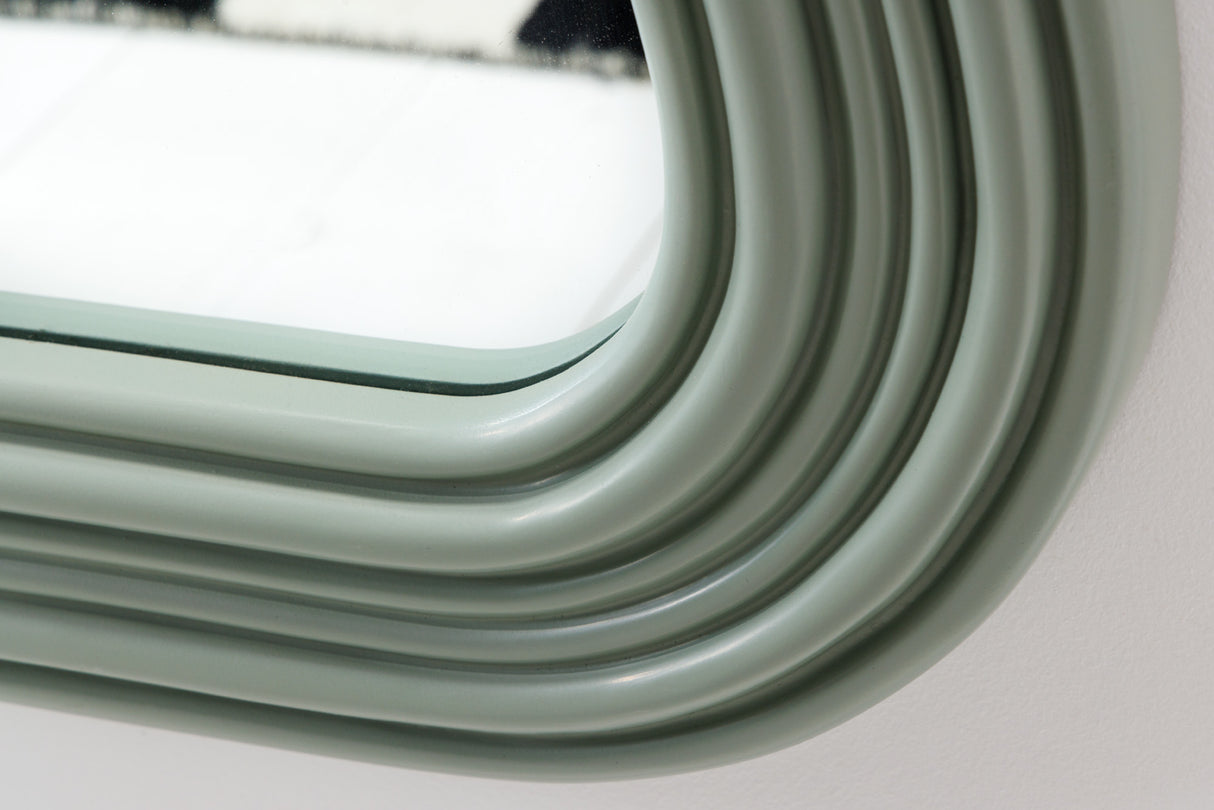Wall mirror ALICE II 100cm sage green