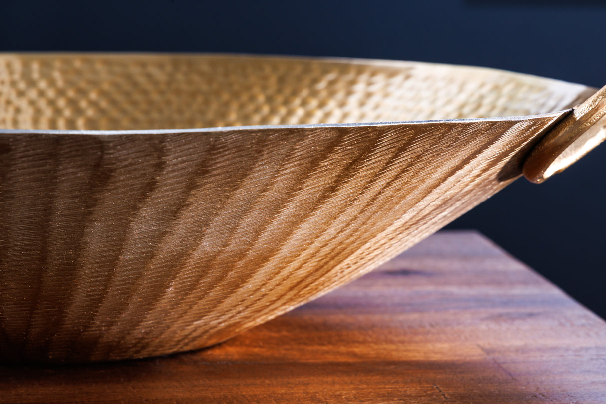 Decoration bowl ORIENT 55cm with hammer stroke effect gold