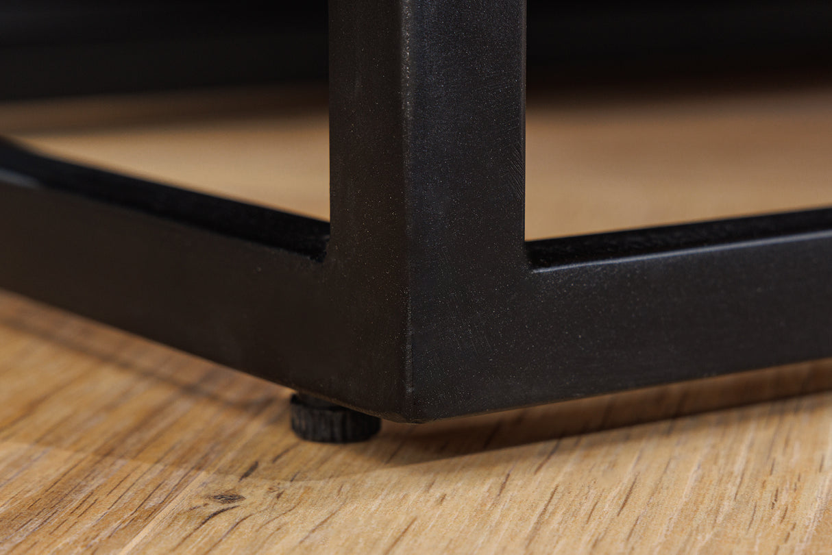 Highboard VULCANO 120cm 3D mosaic mango wood brown