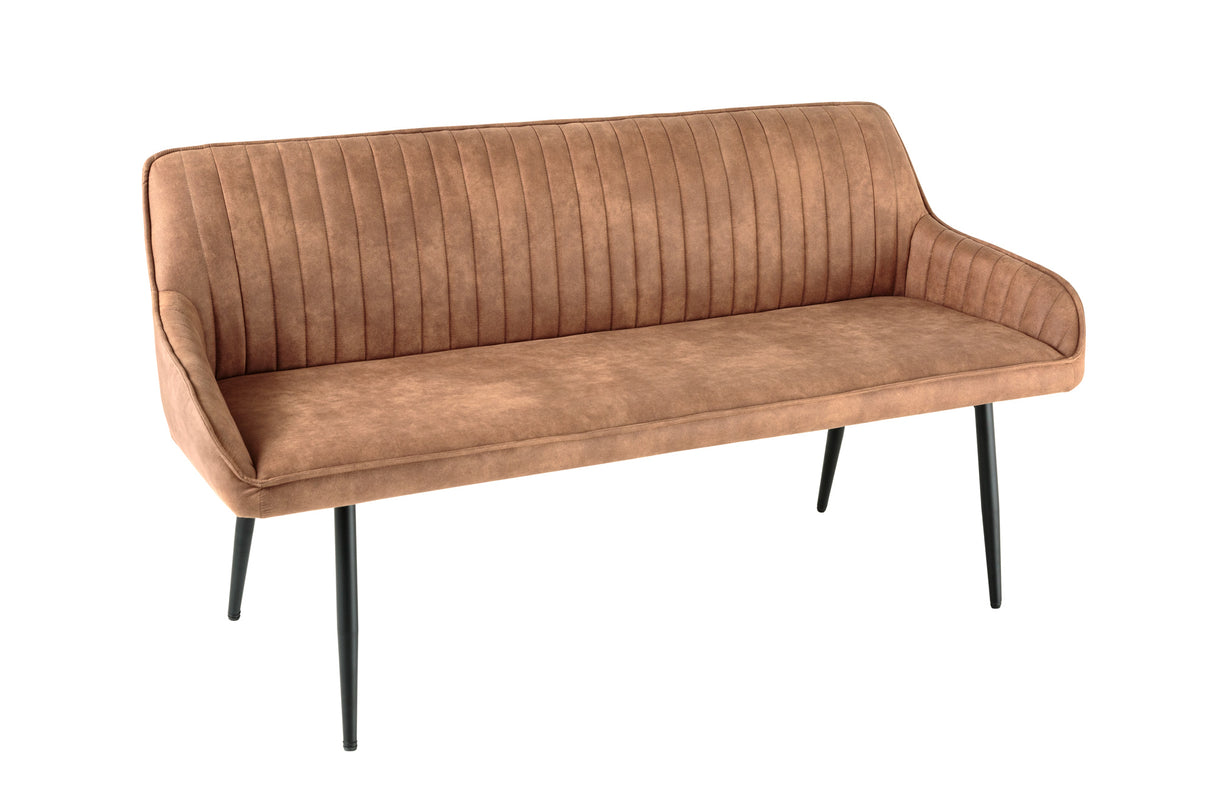 Sitzbank TURIN 160cm Mikrofaser braun