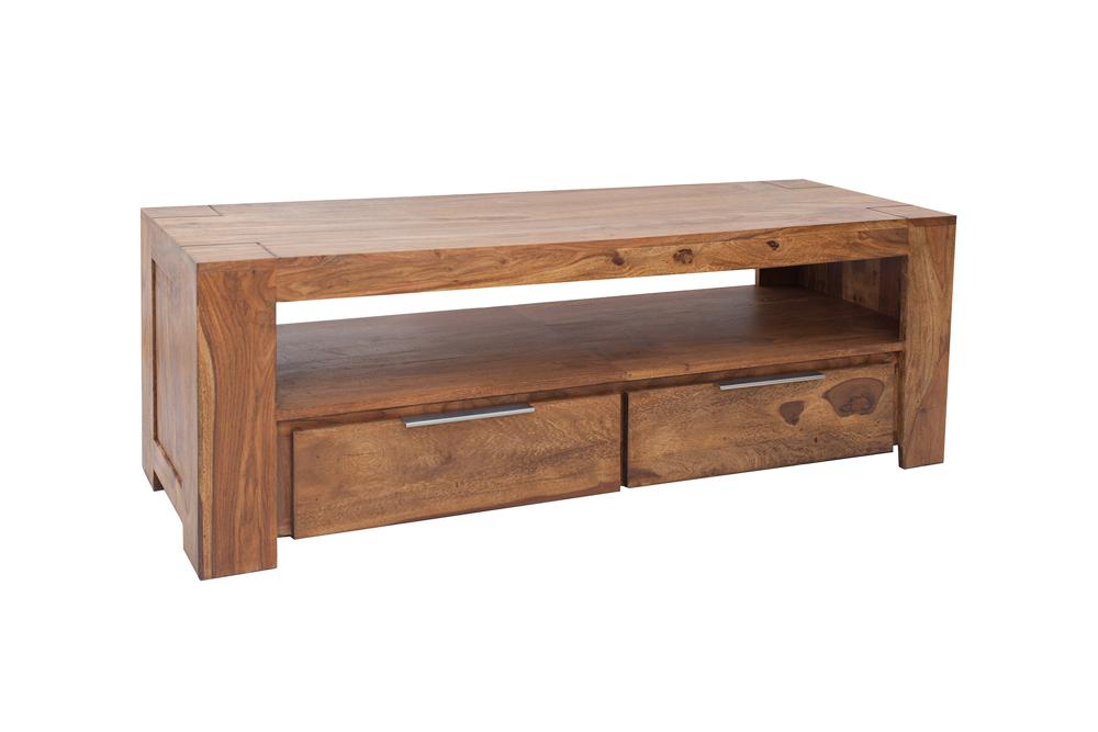 TV-Board MAKASSAR 135cm 2 drawers sheesham