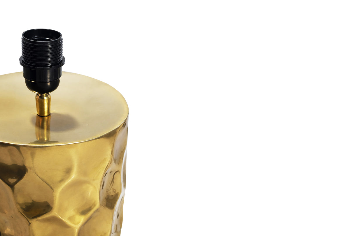 Table lamp AURELIA 55cm hammer stroke effect gold