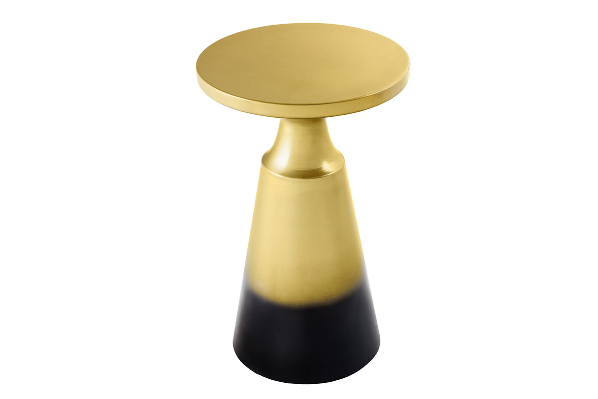 Beistelltisch ABSTRACT 40cm gold mit Patina