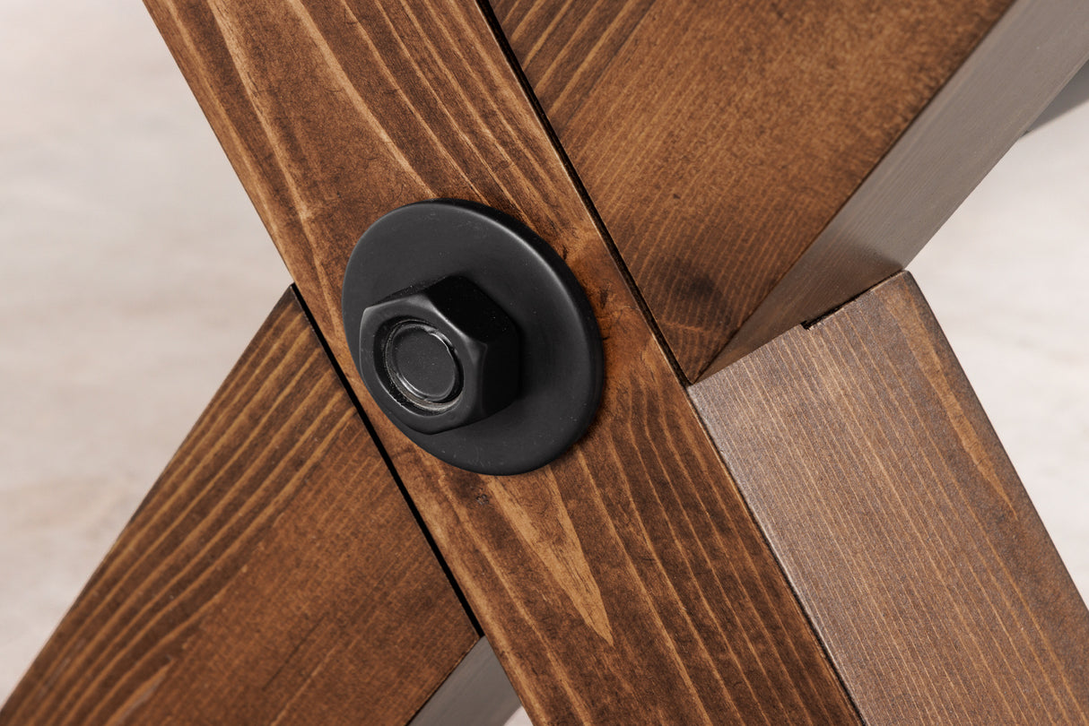 Bench GOLIATH 180cm pinewood natural black