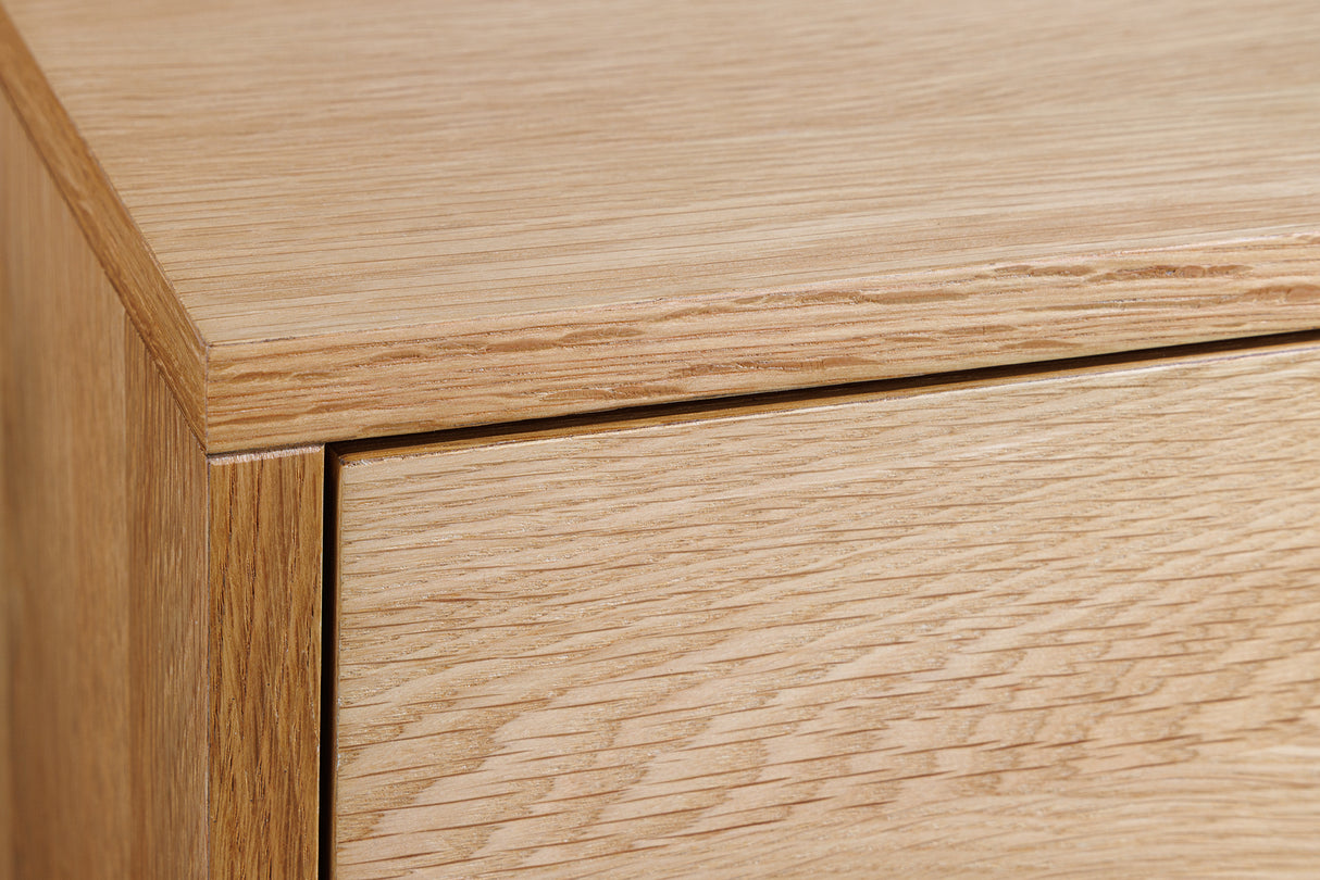 TV-Lowboard LIVING EDGE 160cm oak wood w/ black legs