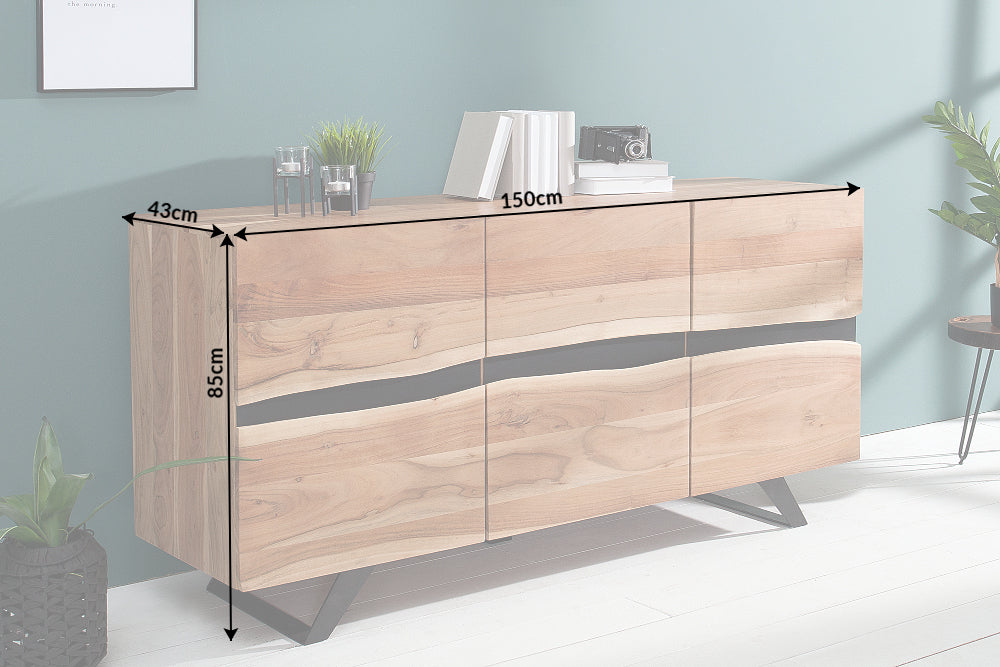 Sideboard AMAZONAS 150cm Akazienholz