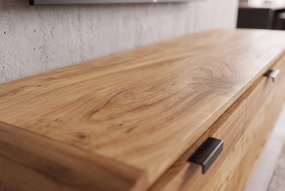TV-Board ORGANIC 160cm hanging acacia wood natural