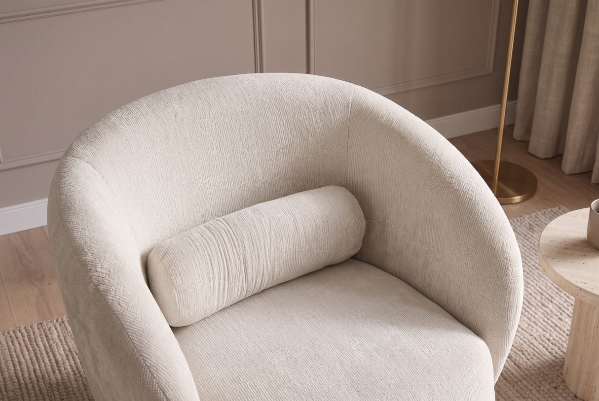 Sessel BOSSA NOVA 360° drehbar Chenille beige