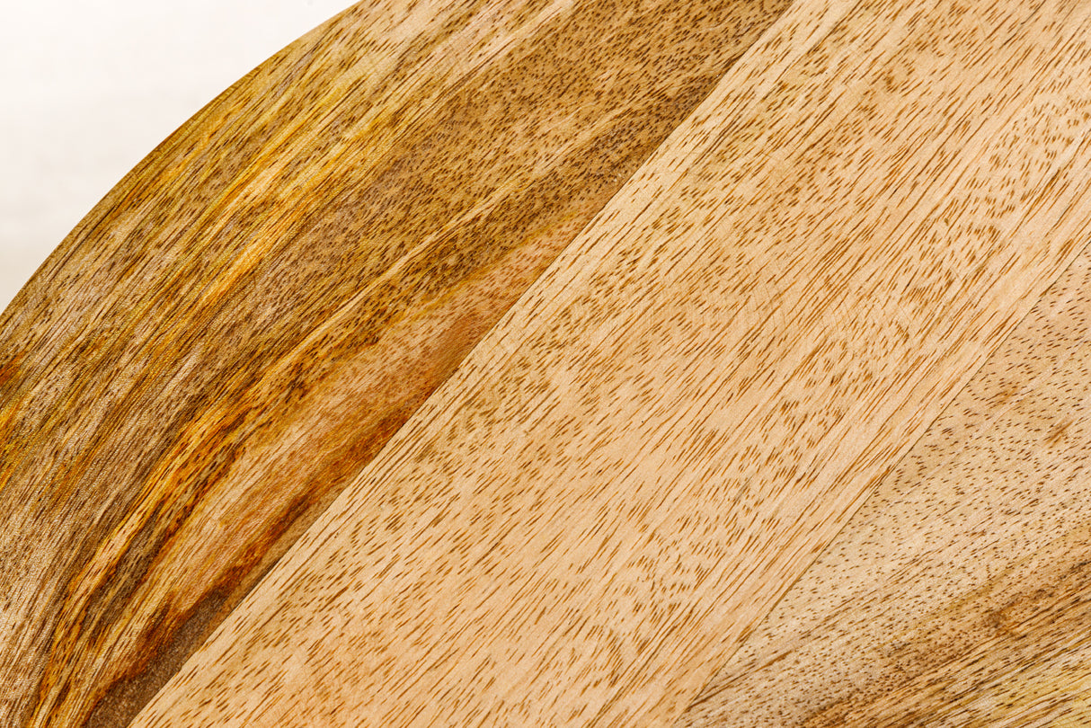 Beistelltisch SIMPLY CLEVER 60cm natürliches Mangoholz mit schwarzem Griff