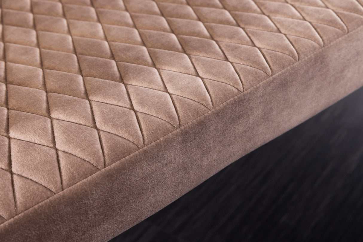 Bank PARIS 160cm Samt Champagner Greige