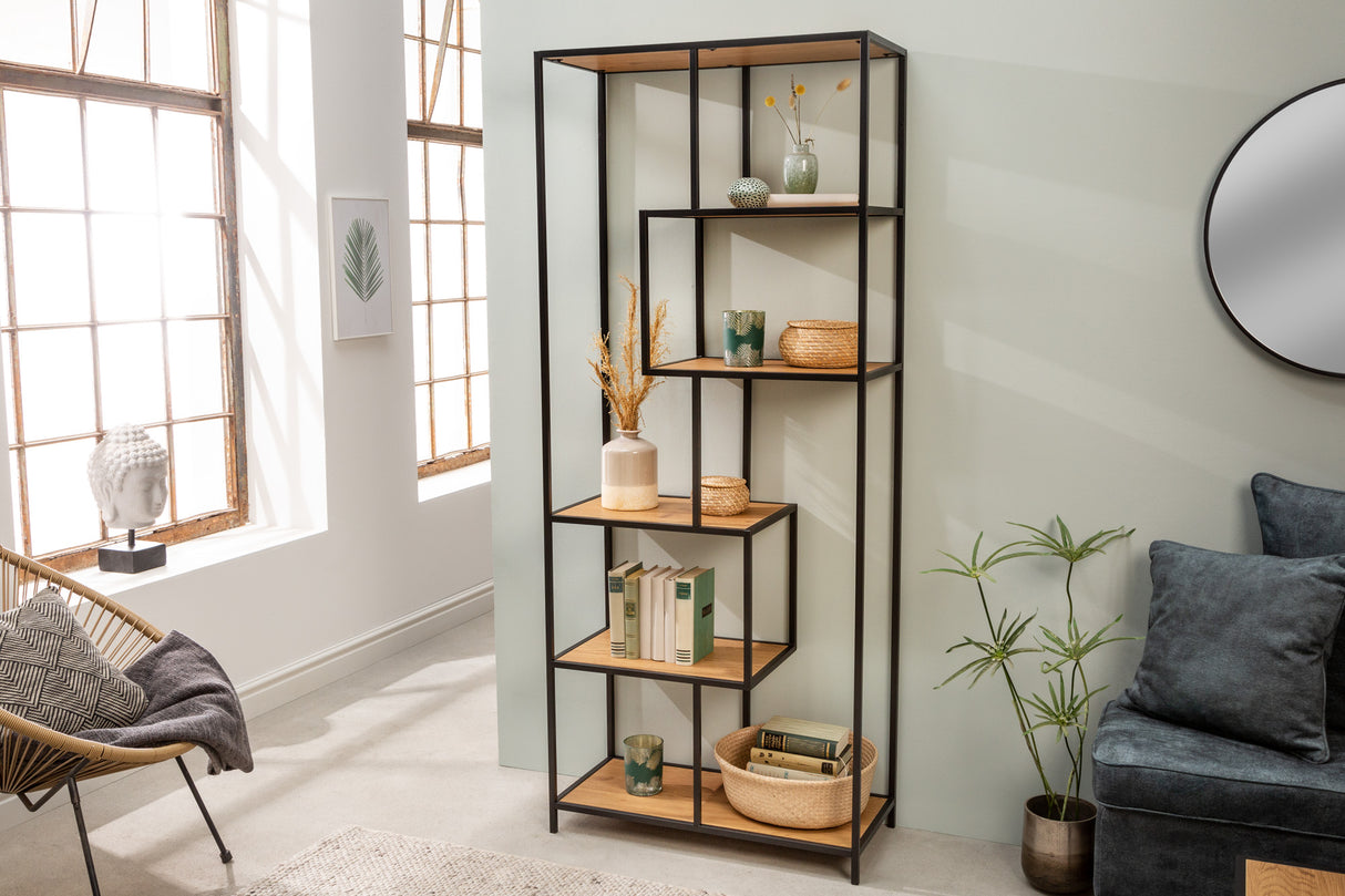 Regal SLIM LINE 185x77cm Wildeiche Holzoptik