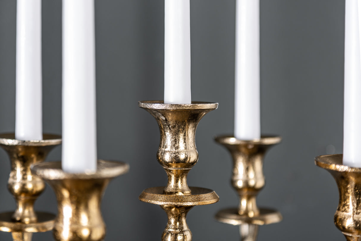 Candleholder MODERN BAROCK 40cm 5-armed gold
