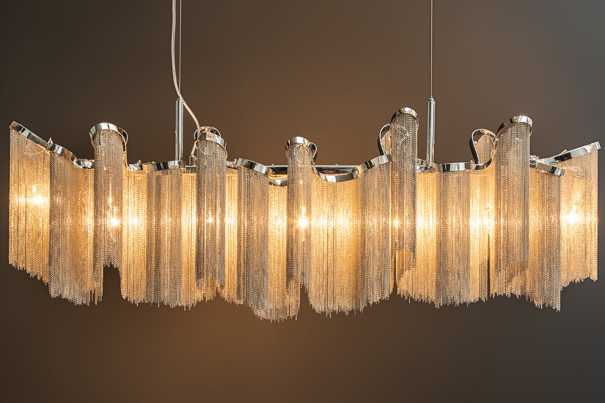 Pendelleuchte ELEGANCE 118cm Metall silber