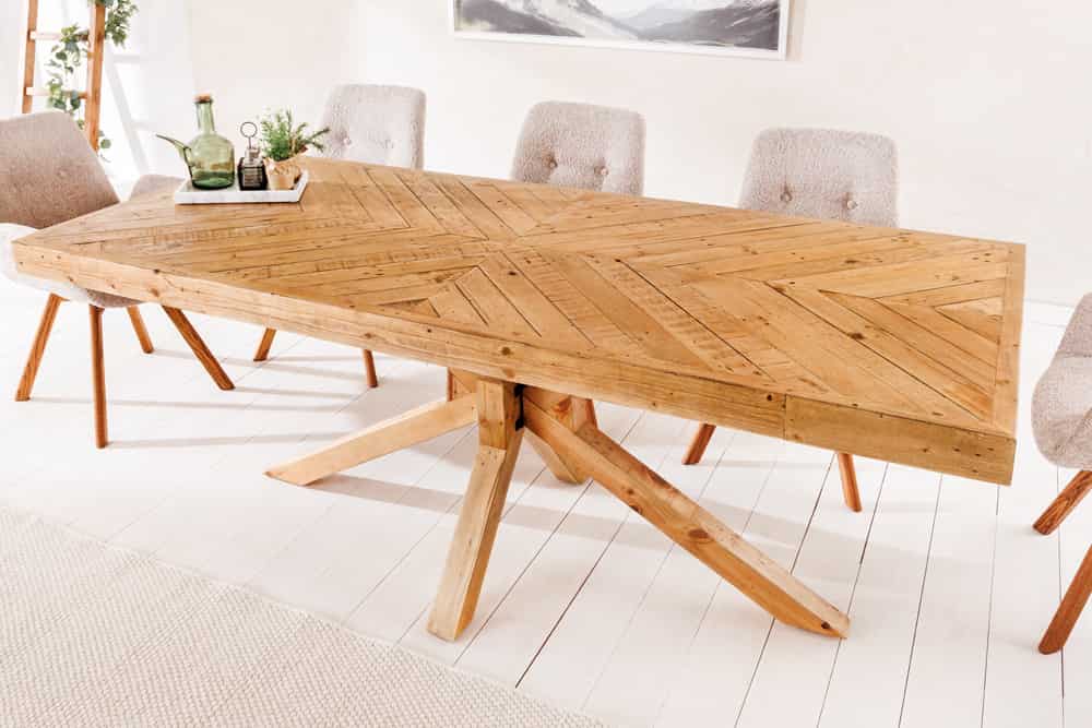 Esstisch MOSAIC 160cm Kiefernholz 80mm natur