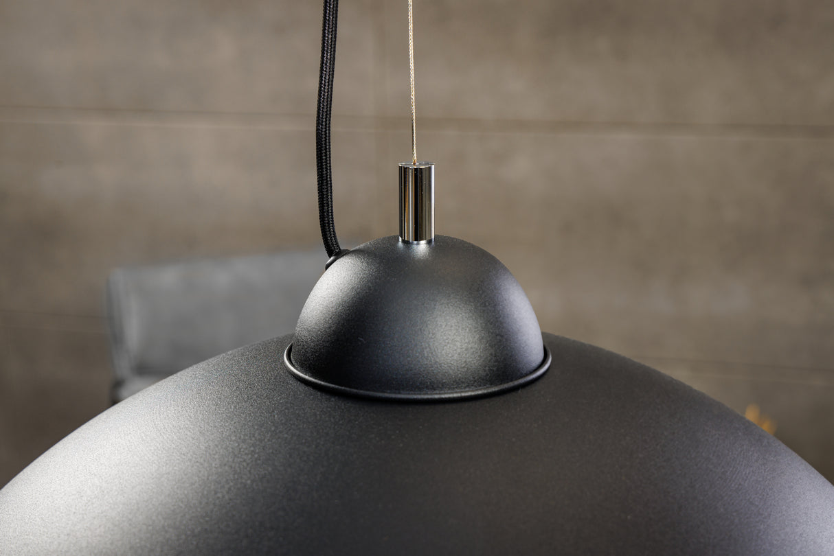 Pendant lamp STUDIO 55cm black silver