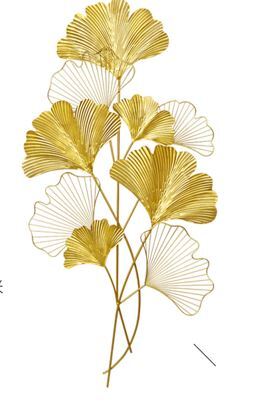 B-Wall decoration GINKGO 150cm gold