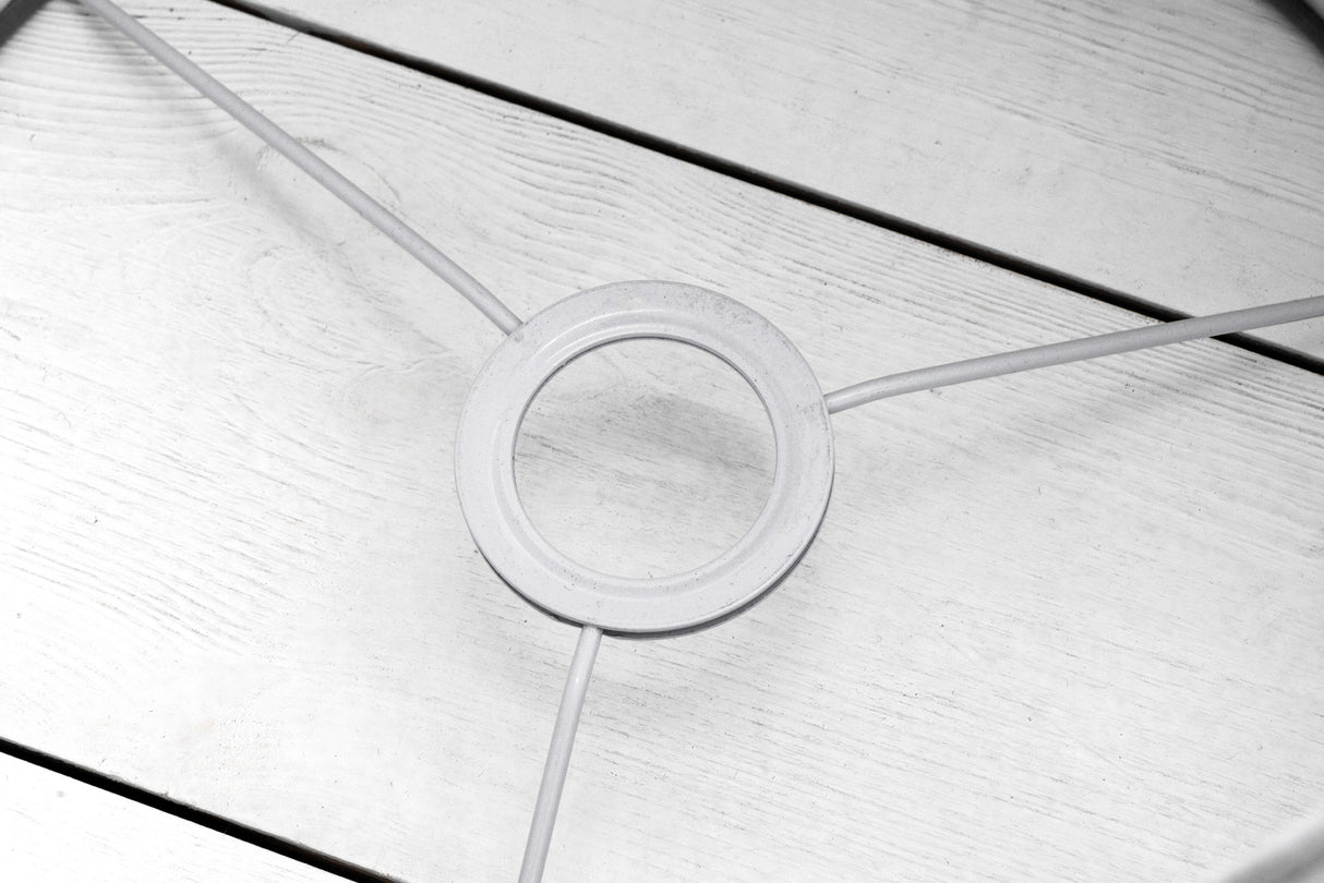 Lampenschirm 30x23x30cm grau Leinen für Tischlampe