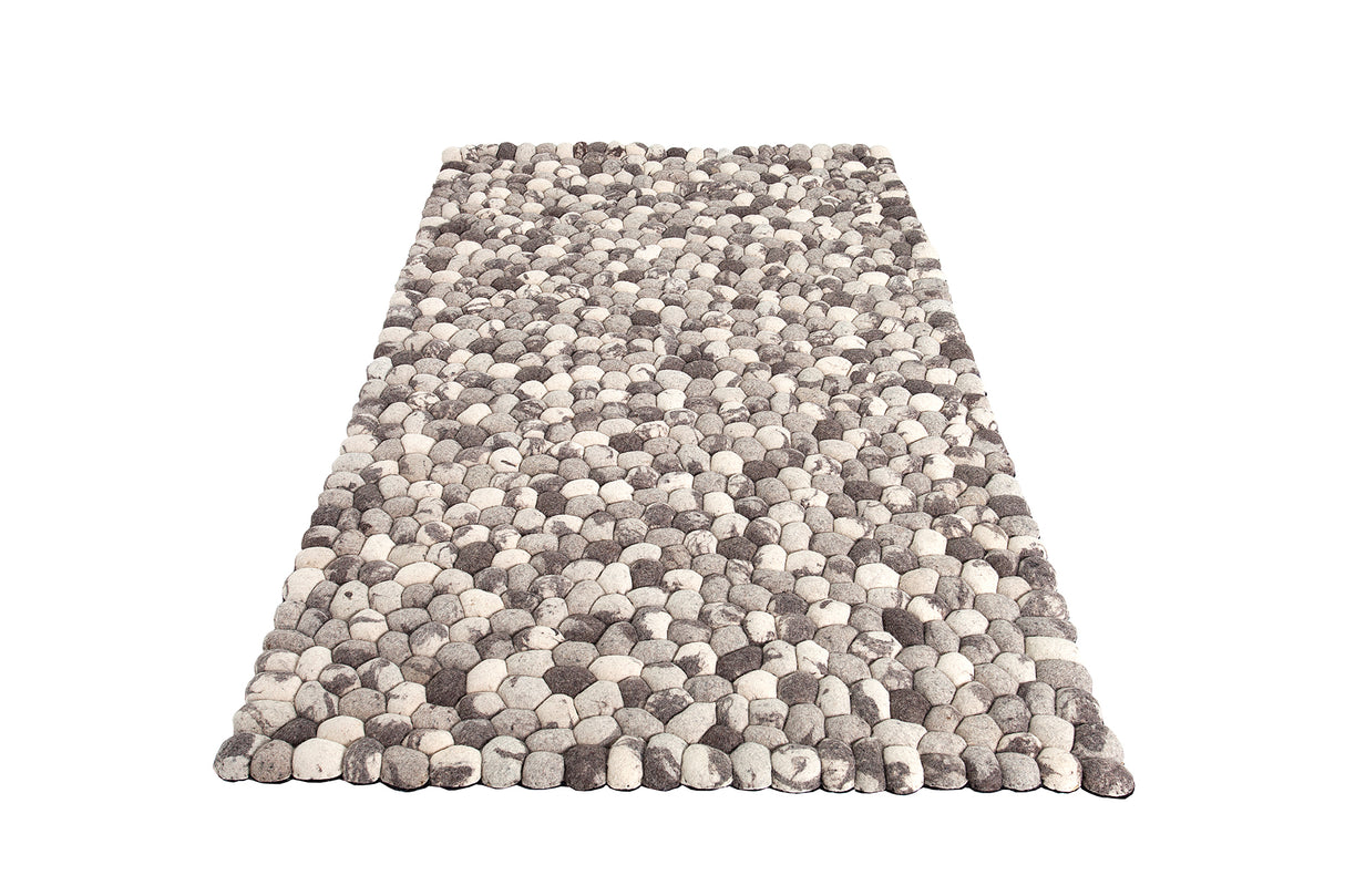 Carpet ORGANIC LIVING 200x120cm wool felt grey