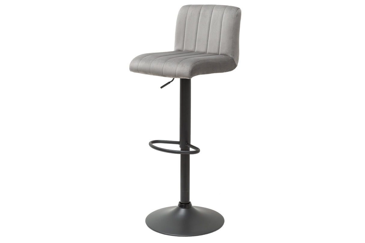 Barhocker PORTLAND 88-109cm samtgrau
