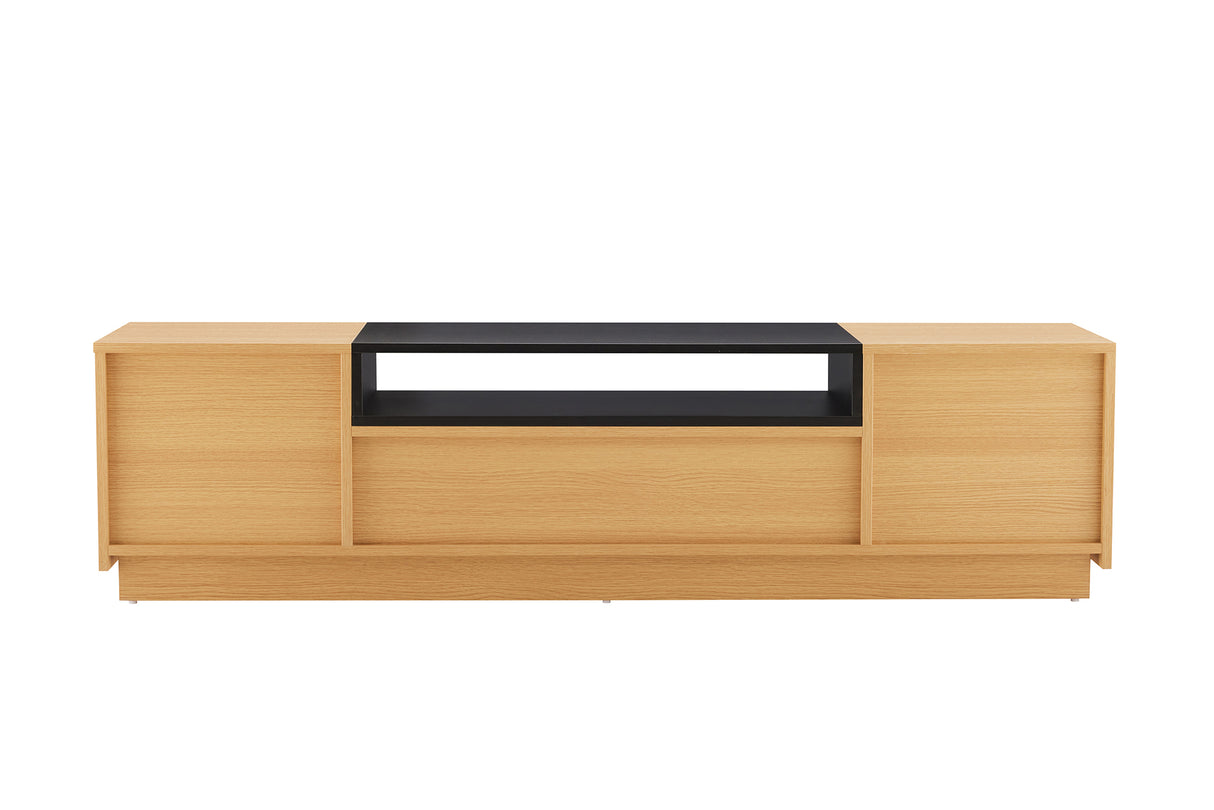 TV-Platte LOFT 160 cm naturschwarz