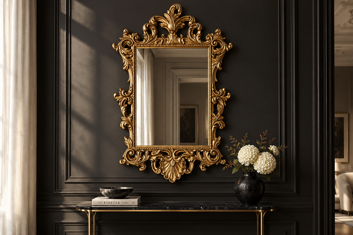 Wall mirror OPULENT 125cm gold