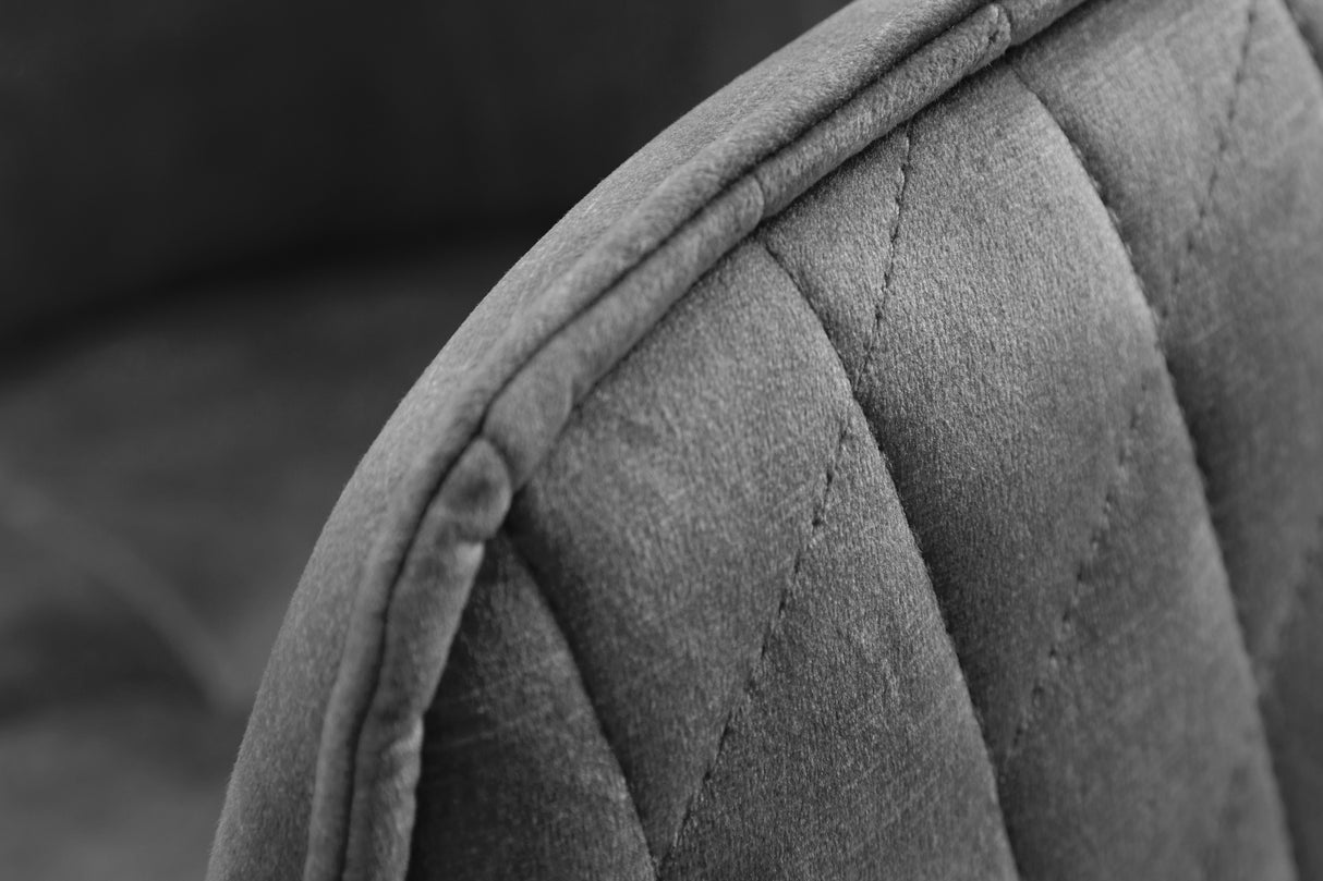 Bürostuhl EUPHORIA 47-56cm Samt dunkelgrau