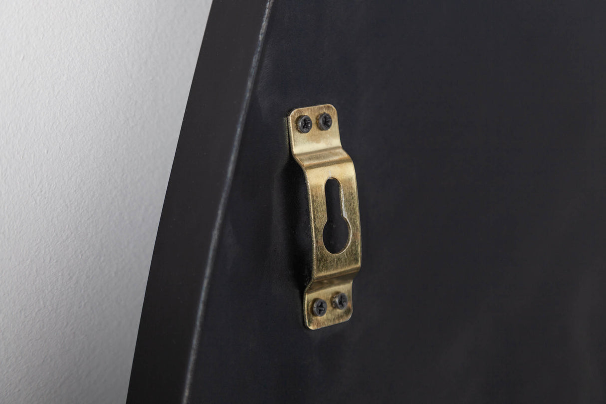 Wandspiegel NOEMI 90cm asymmetrisch Metall schwarz