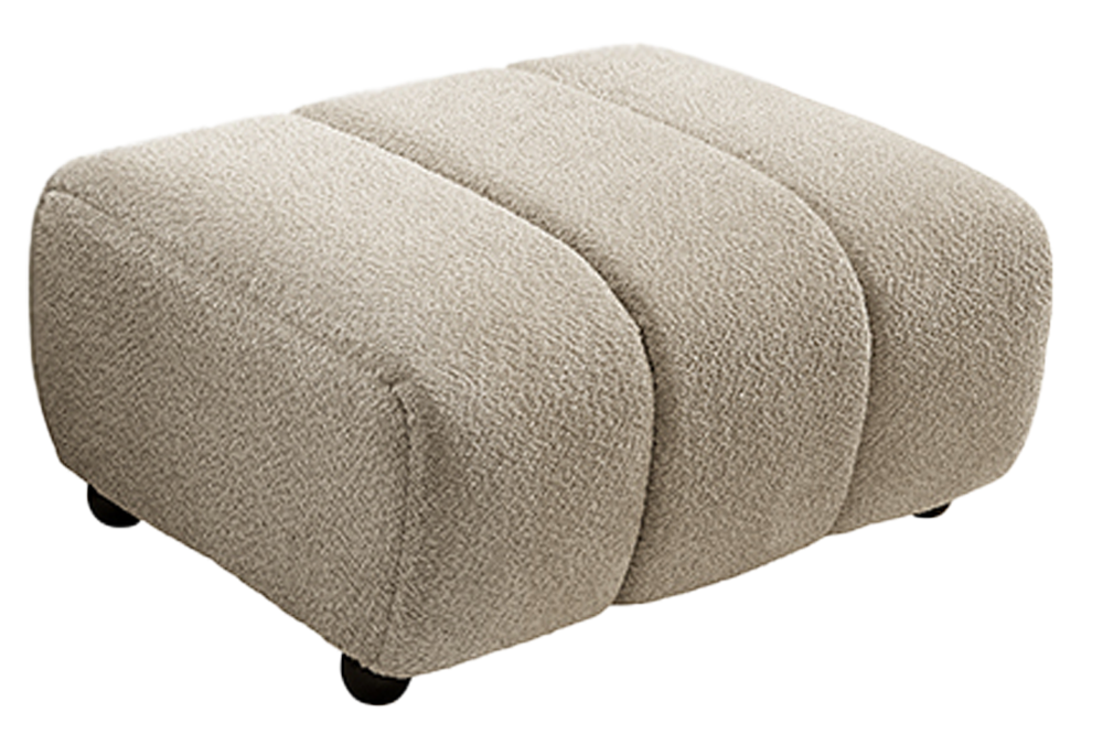 Stool ADLON 100cm bouclé champagne greige