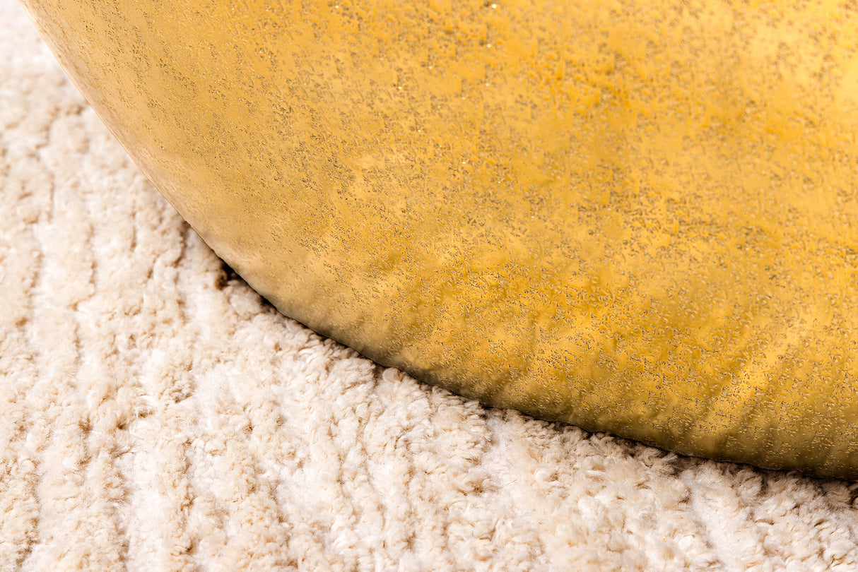 Couchtisch STONE 75cm Hammerschlageffekt gold