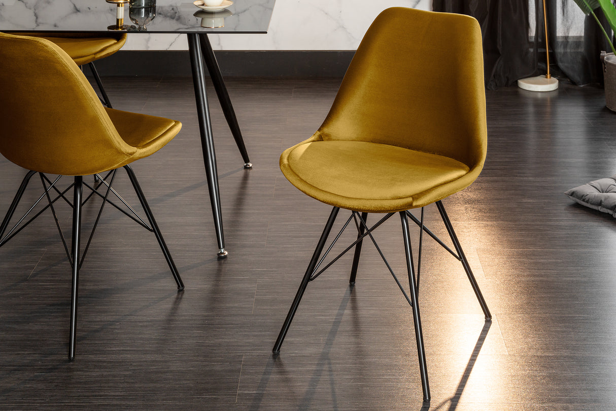 Chair SCANDINAVIA MEISTERSTÜCK mustard yellow