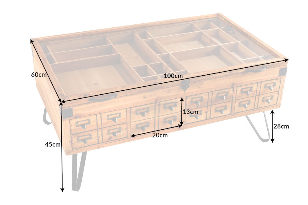 Couchtisch SEVEN SEAS 100cm Tannenholz